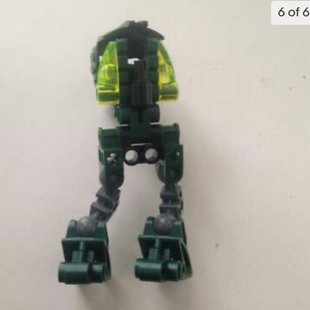 Vintage, Rare, Lego, Bionicle -Green and Gray 4in x2in x 3in